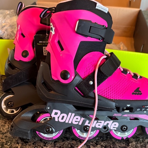 Rollerblade Kids' Pink and Black Skates - Picture 4 of 16